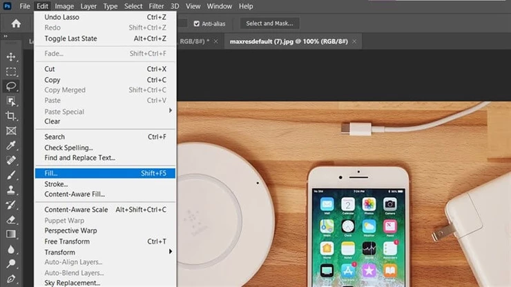 remove element from image
